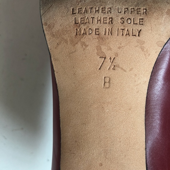 Italian Isaac Mizrahi Red Leather Heels - Picture 12 of 13